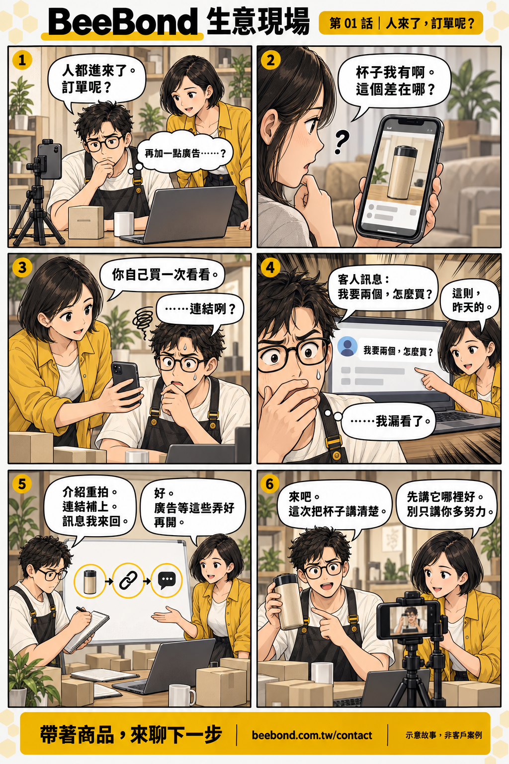 人來了，訂單呢？｜六格漫畫